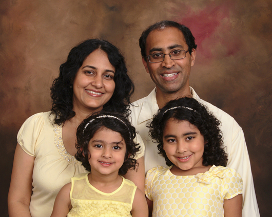 Raksha Tiwa and family