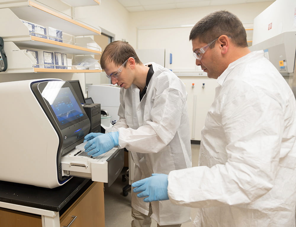 Scientists in laboratory