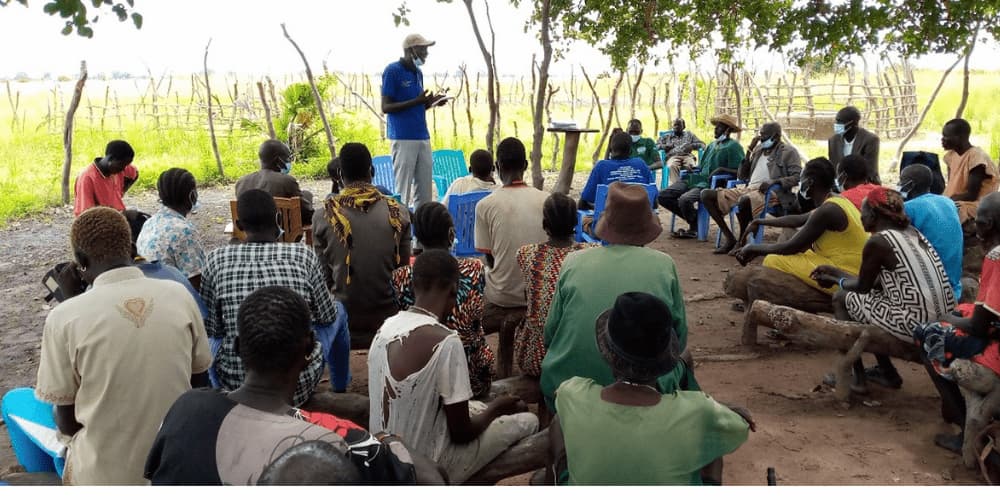 South Sudan training session