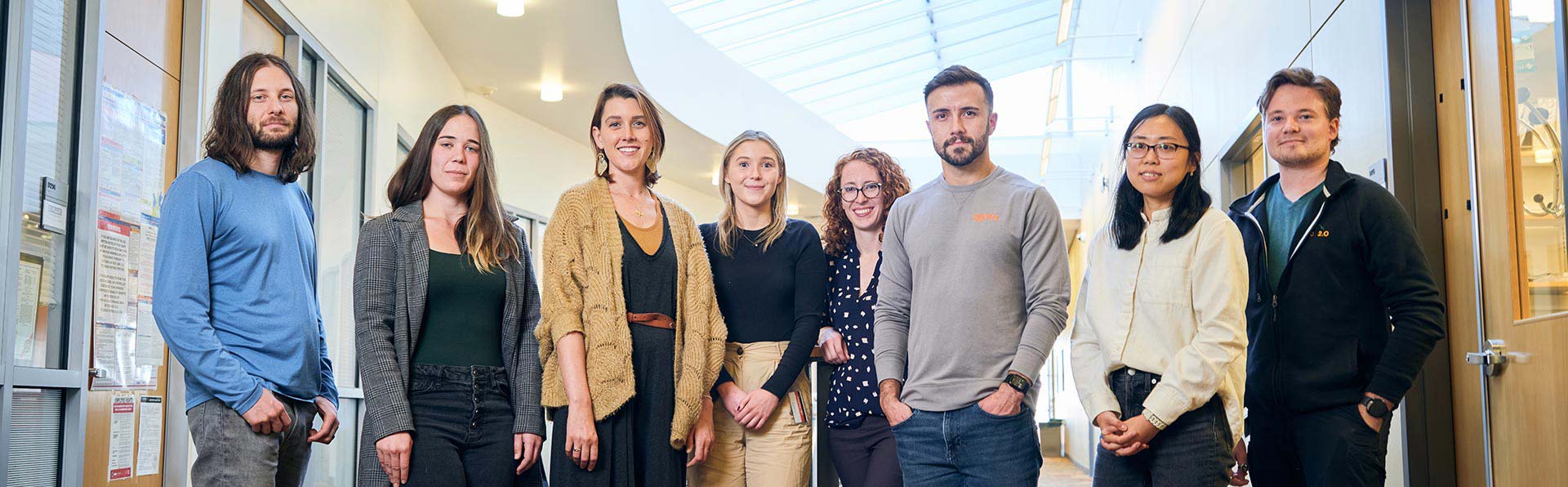 Group of Zoetis colleagues in hallway