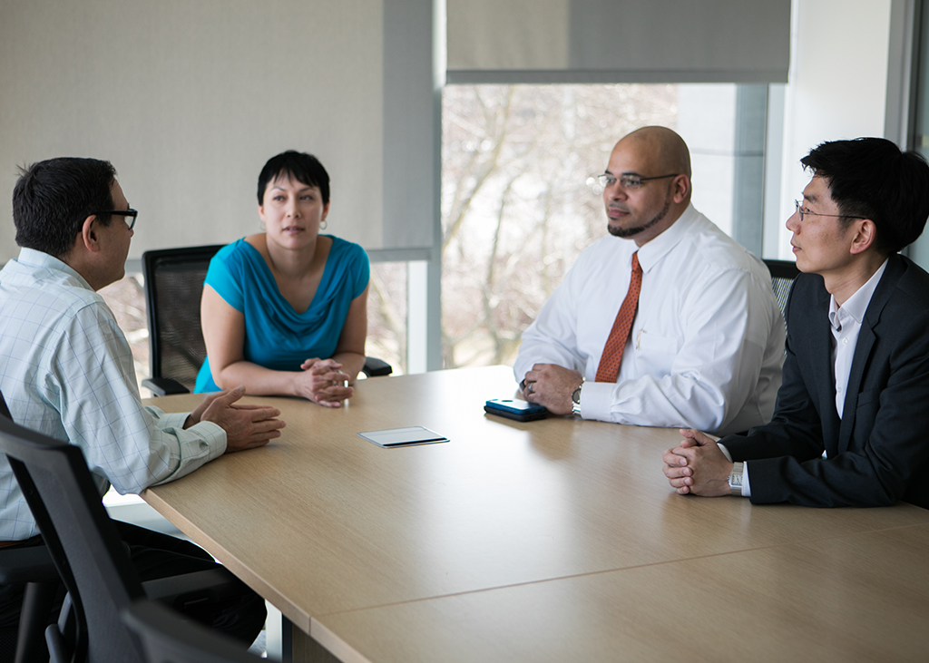 Zoetis colleagues in HQ conference room