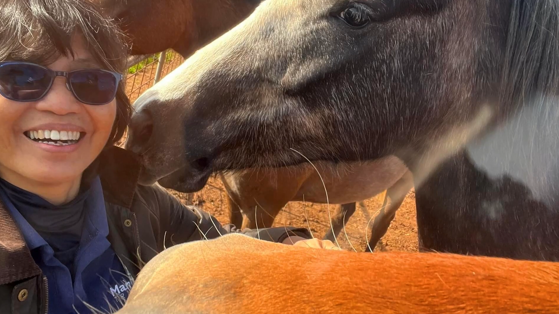 Dr. Siraya Chunekamrai with horse